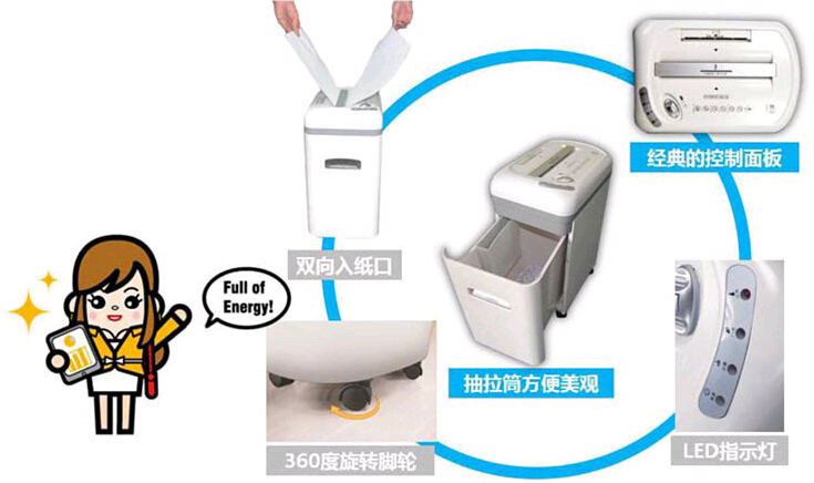 震旦AS068CD碎纸机功能